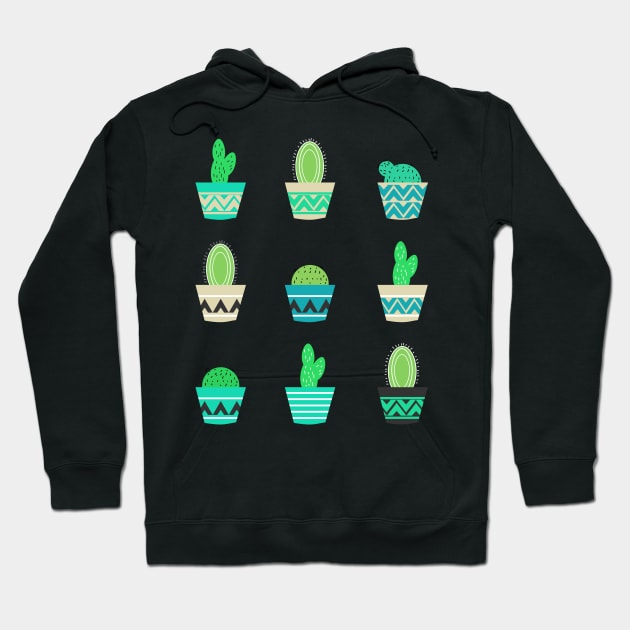 Potted cacti Hoodie by CocoDes